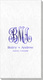 Script Monogram with Text Carte Embossed Guest Towels Image 1 of 2